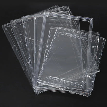 Stack of clear plastic panels for transparent sneaker storage display case by SneakersDen
